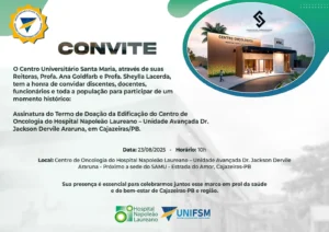 Reitoras do UNIFSM anunciam solenidade de assinatura do termo de doação da edificação do Centro Oncológico de Cajazeiras para o Hospital Laureano