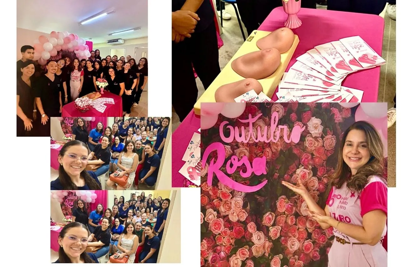 Curso de Fisioterapia do UNIFSM promove ação de conscientização do Outubro Rosa