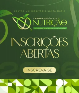 UNIFSM abre inscrições para a X Jornada Acadêmica de Nutrição