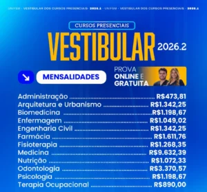 Vestibular Mensalidade 2027